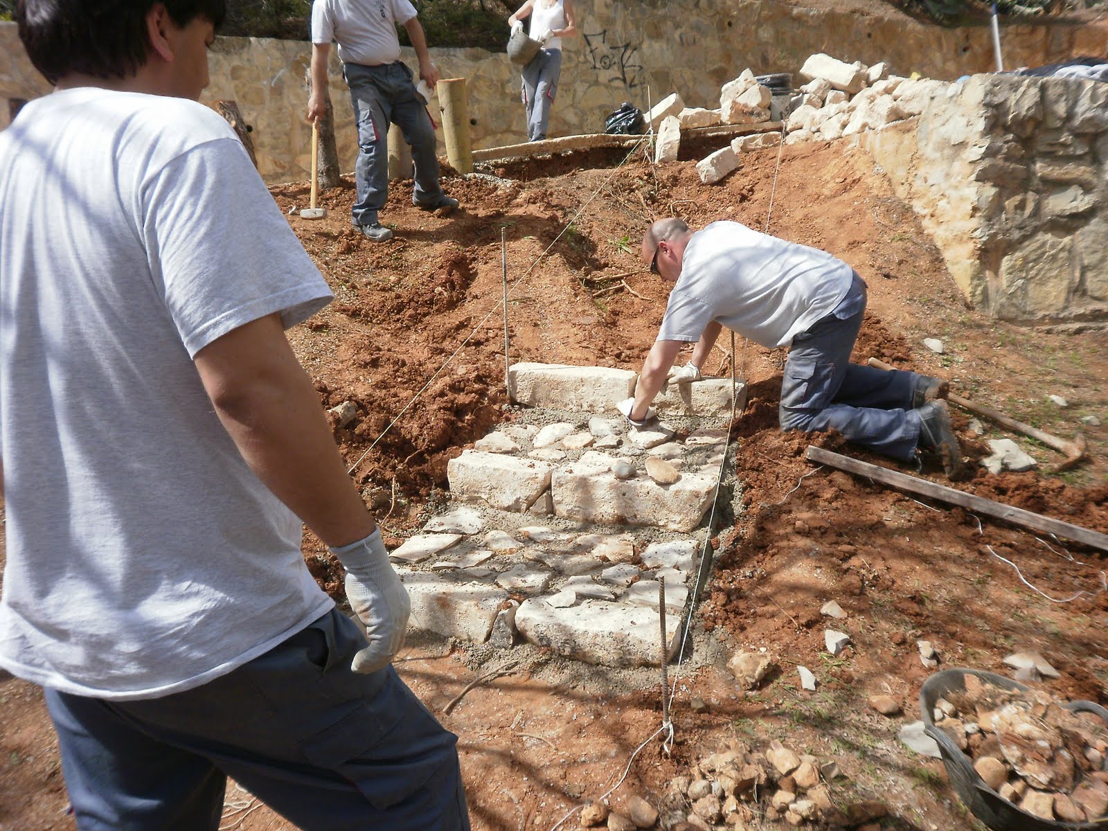 Jardines Pedralba: Subiendo escaleras