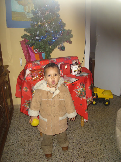 junior en la casa para el dia de navidad