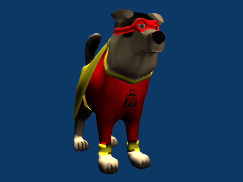 Xam and Power Dog: Rendered Power Dog Pics!