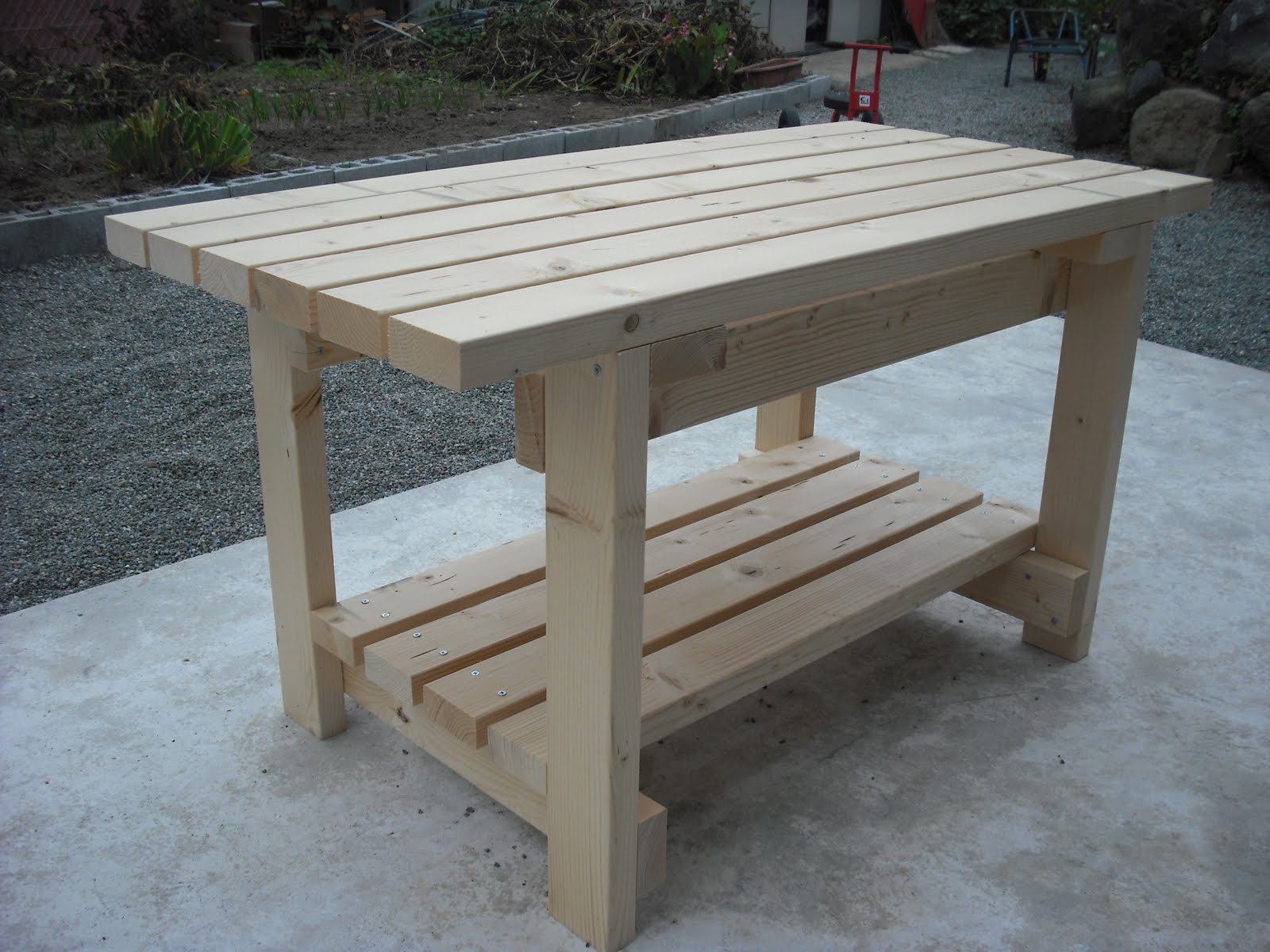 七輪好きの父ちゃん日記 自作テーブルをグレードアップ？