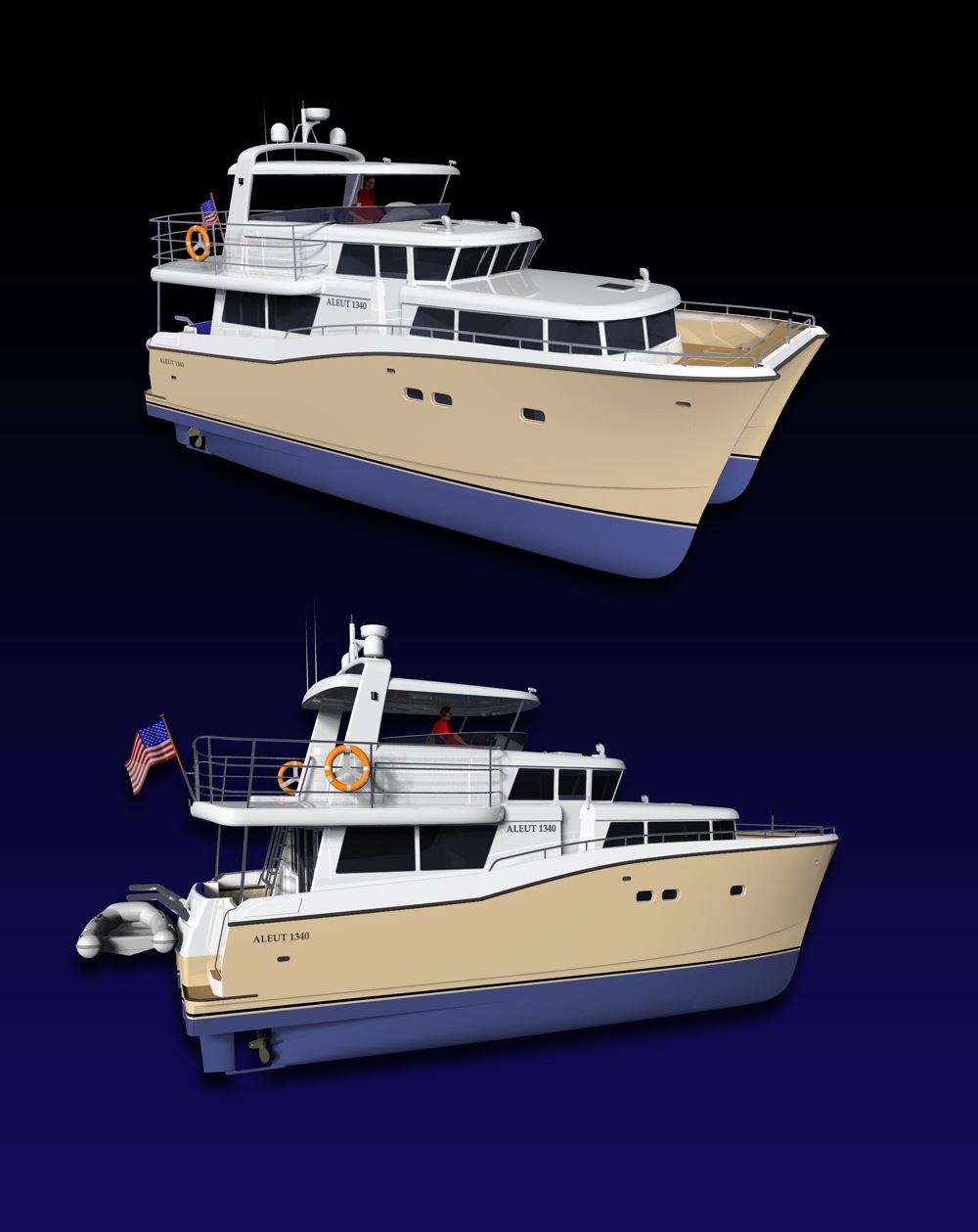 YACHTS FROM VIETNAM 44’ expedition power catamaran