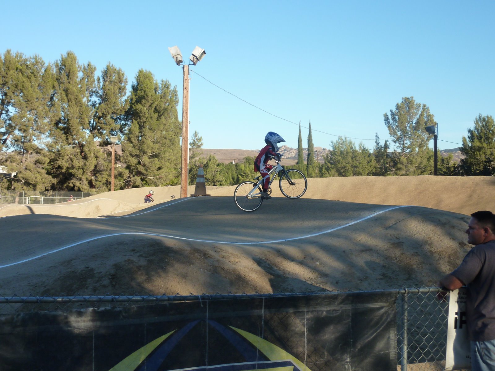 Mike, Talisha, and Braedyn Davis Sycamore BMX Raceway in Simi Valley, CA