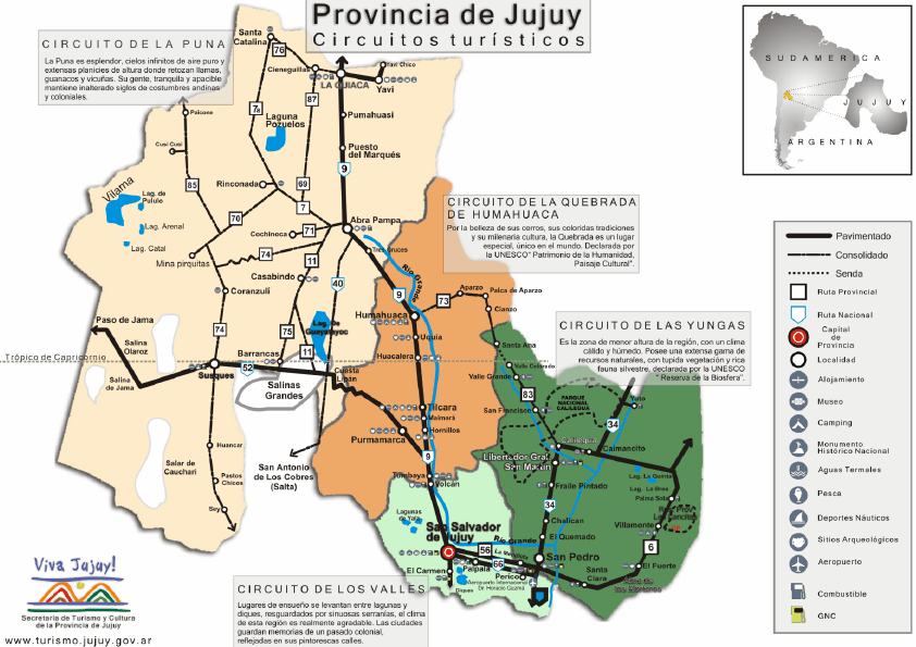 Jujuy Rios Mapa