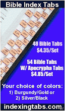 Bible Index Tabs