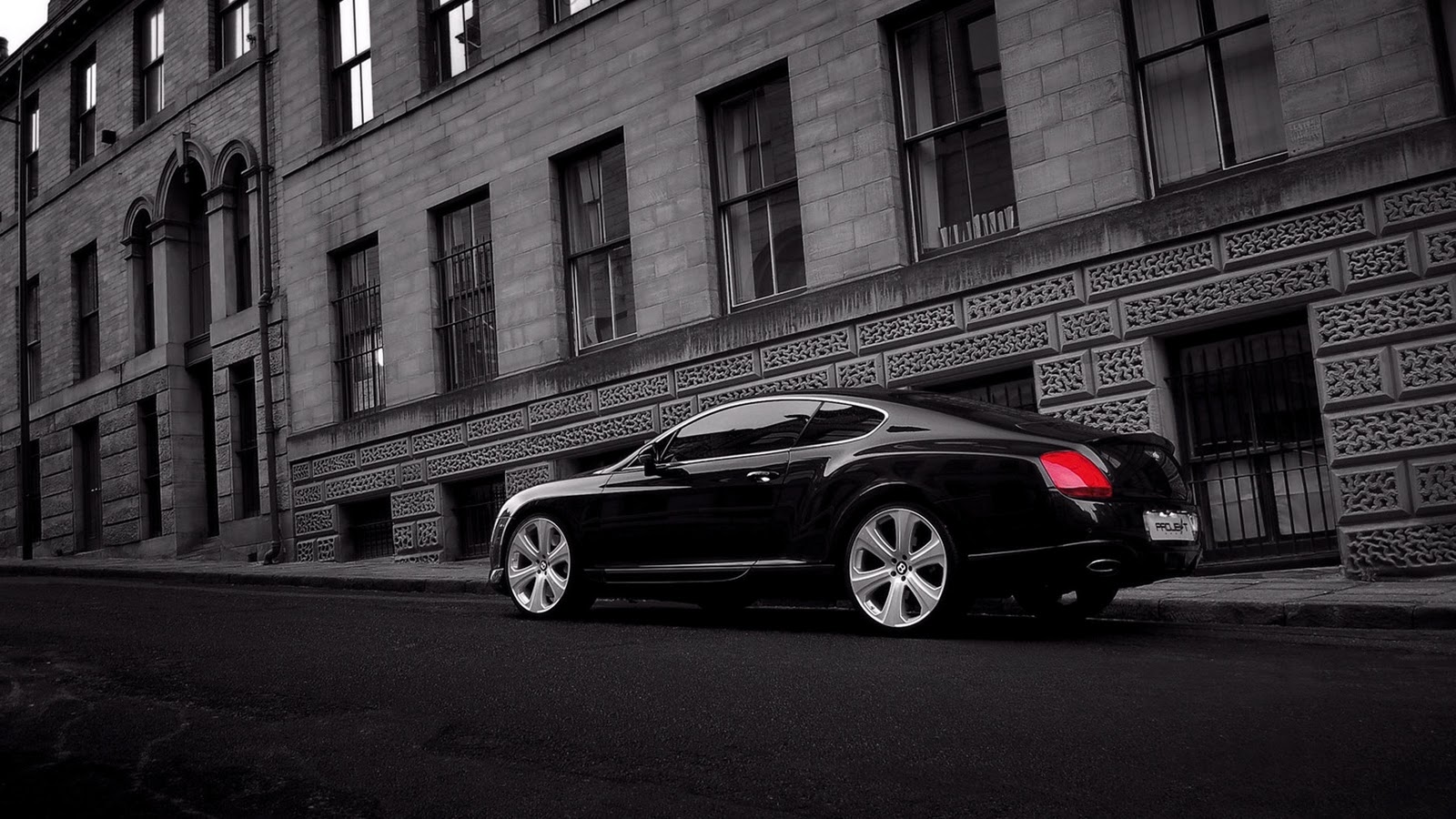 Black Bentley Continental GT backside view HD wallpaper The Wallpaper