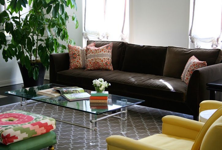 decora y disena: Decoración de salas en color chocolate