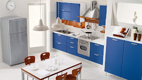 decora y disena: 5 Diseños de Cocinas Color Azul