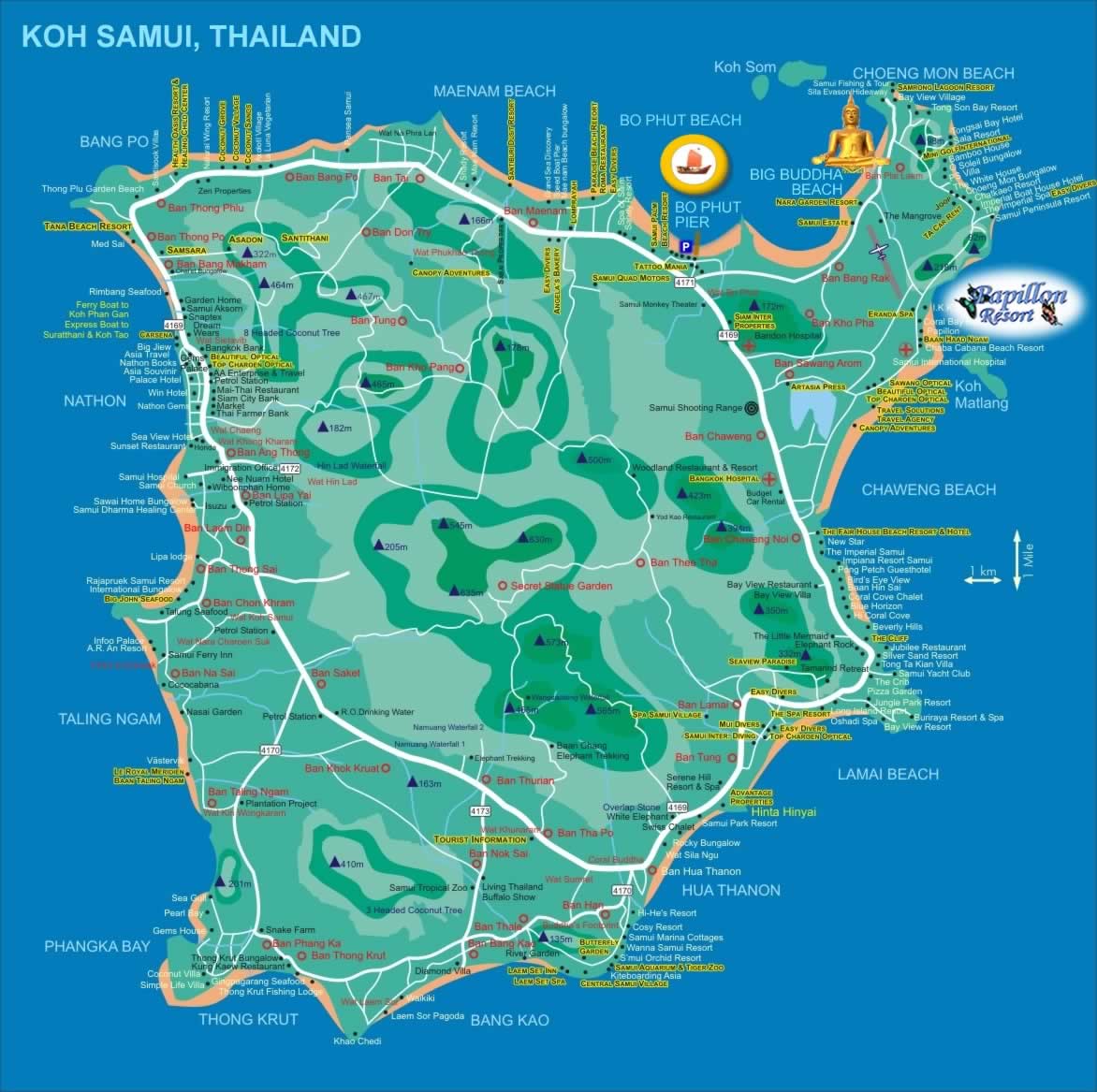 Pi Samui Map Smile @ Samui