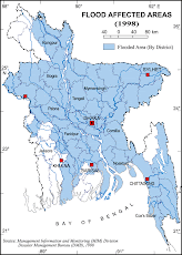 FLOOD AFFECTED AREAS IN 1998