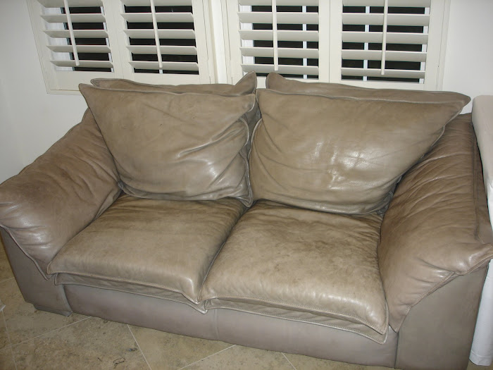 Gray Loveseat, ???? Leather, $???