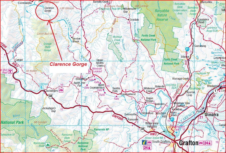 Clarence River Map