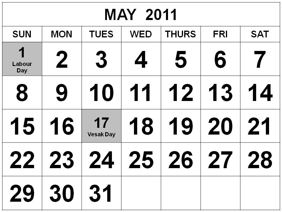 2011 calendar with bank holidays printable. 2011 calendar - get free