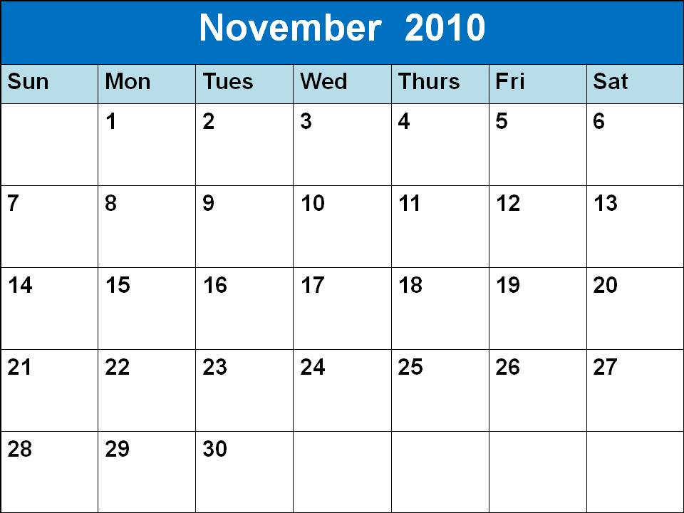 Mapincar Blank Calendars 2010