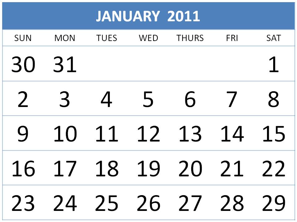 Календарь январь 2017