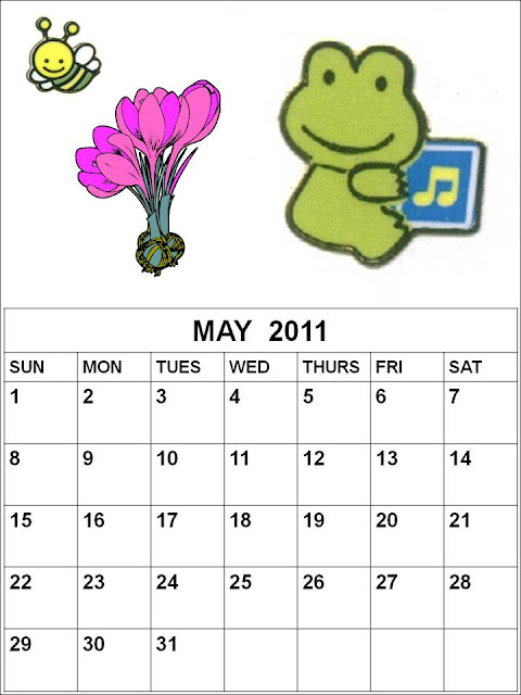 may calendar 2011 with holidays. Blank+calendar+2011+may