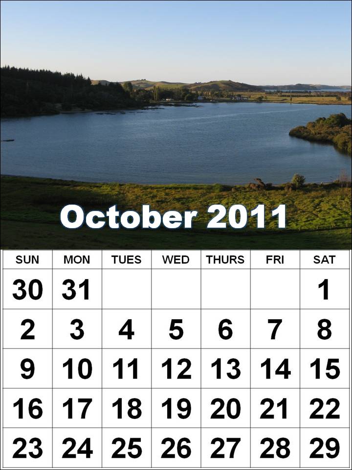 october 2011 calendar. diy calendar 2011 October