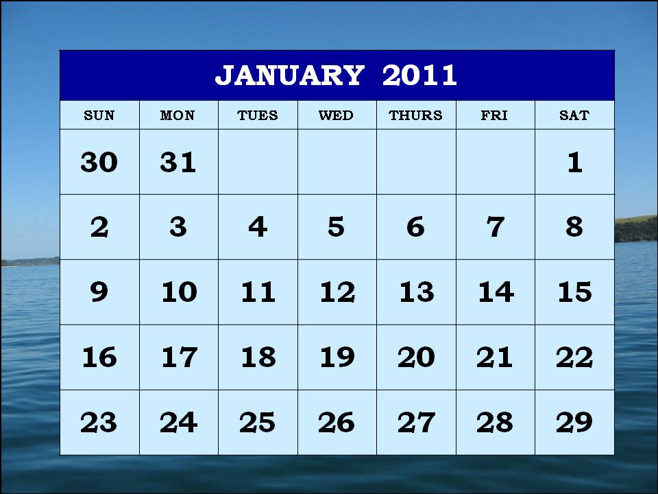 2011 Calendar Printable January. Update about january calendar on getting better print a numberprint