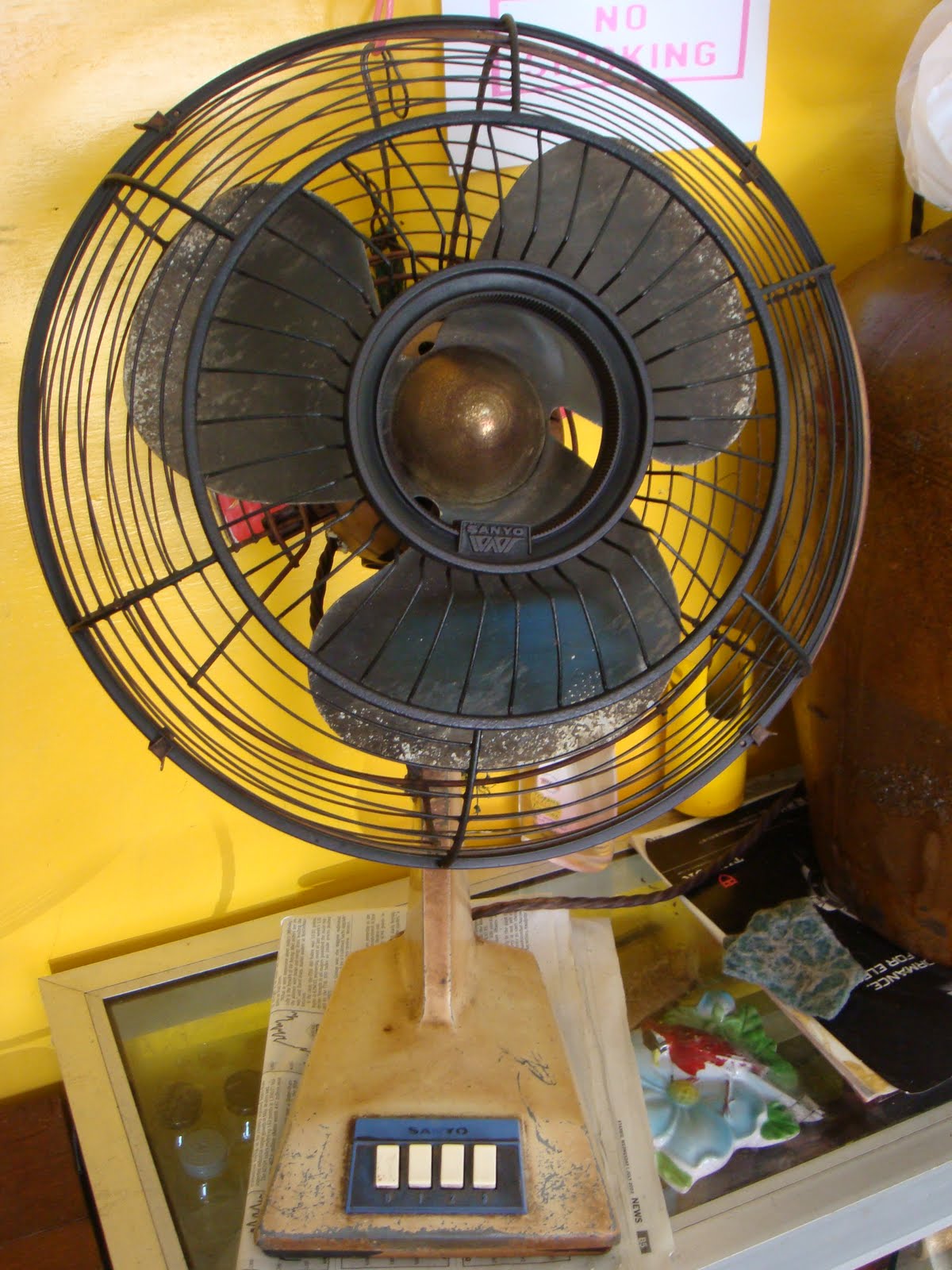 Asian Antiquues Japan Classic Vintage Retro Table Fan