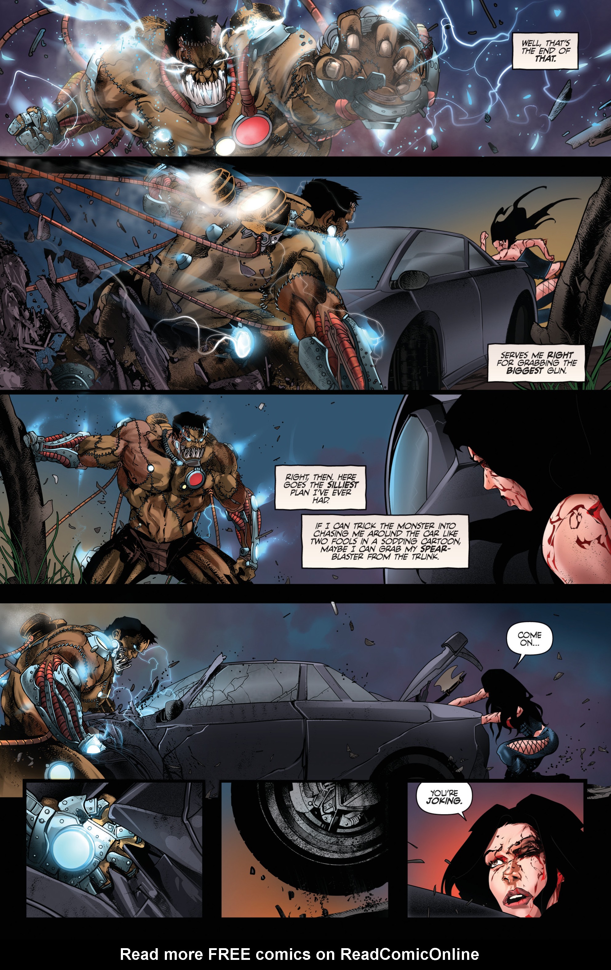 Read online Van Helsing vs Frankenstein comic -  Issue #3 - 12