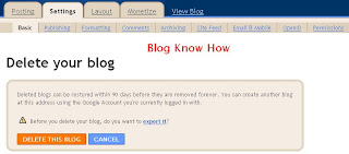 How to Delete a Blogger Blog