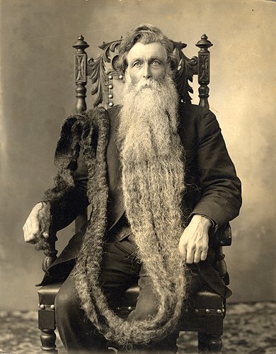 Longest beard in the world ever measured belonged to Hans Langseth from Norway who at his death in 1927 had cultivated a beard 5.33 metres (17 feet 6 inches) long.