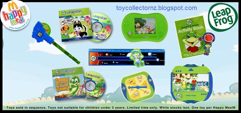 Toy Collector New Zealand: McDonalds Leapfrog Happy Meal Toys 2009