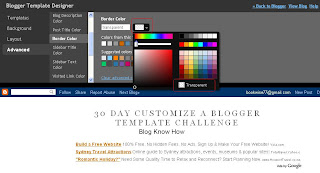 Remove Blog Title Border in Blogger