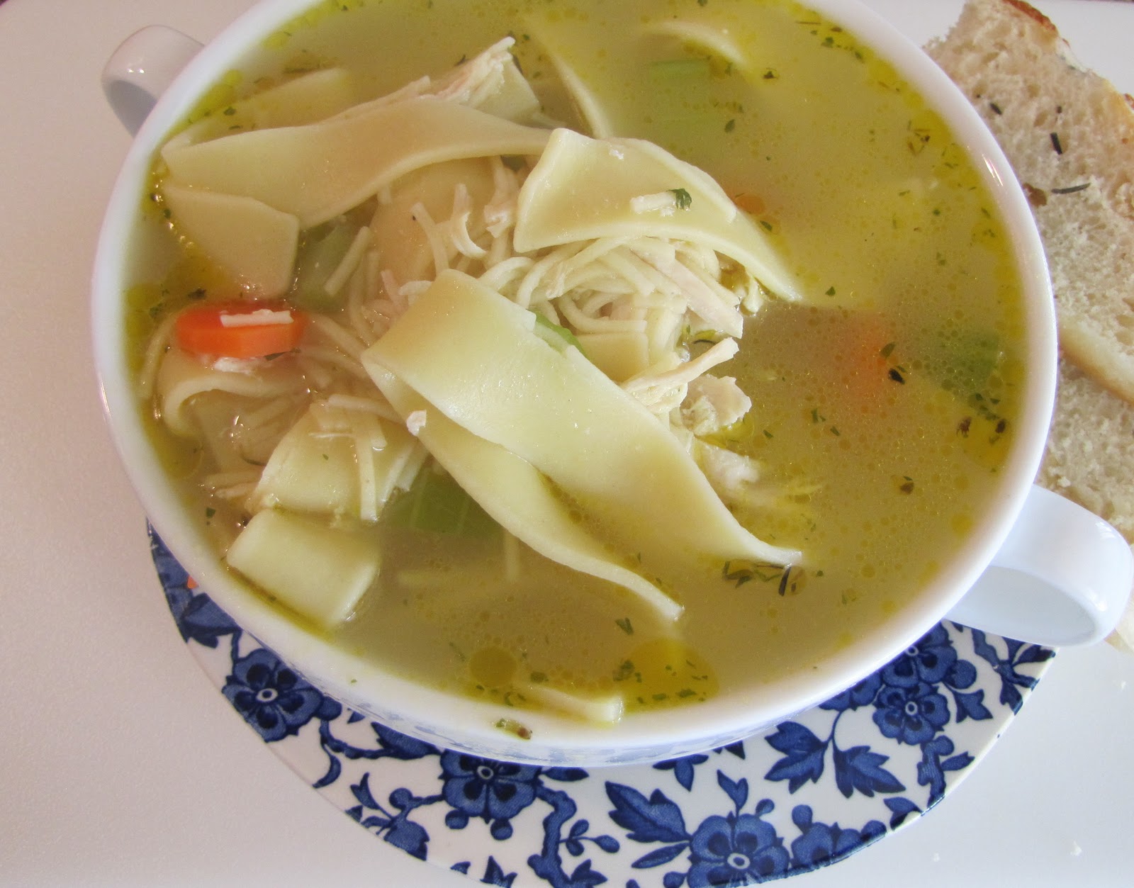 Armstrong Family Recipes Mom's Chicken Noodle Soup over Mashed Potatoes