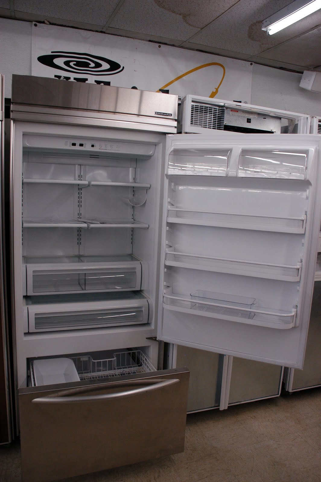 kitchenaid freezer bottom appliance direct