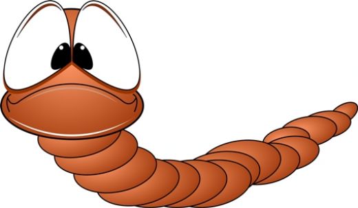 funny worm clipart - photo #4