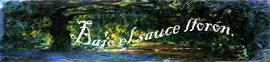 Bajo el sauce llorón.