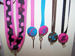 Monogrammed Ribbon Lanyards