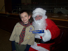 Adam at Pack Night Christmas Party