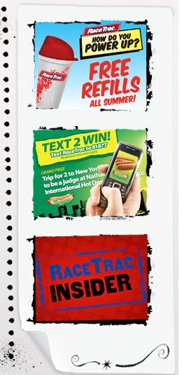 Kimmy Lou Who's Musings: RaceTrac FreeFills This Summer-Gift Card Contest