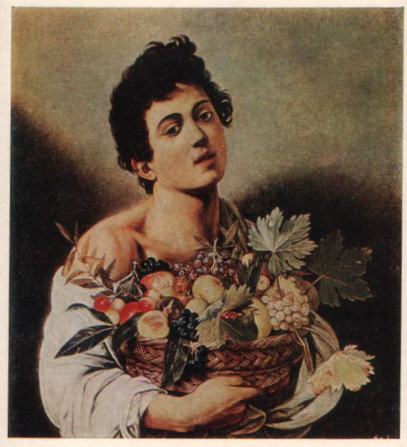 Открытки с репродукциями: Микеланджело да Караваджо (1573—1610). «Юноша ...