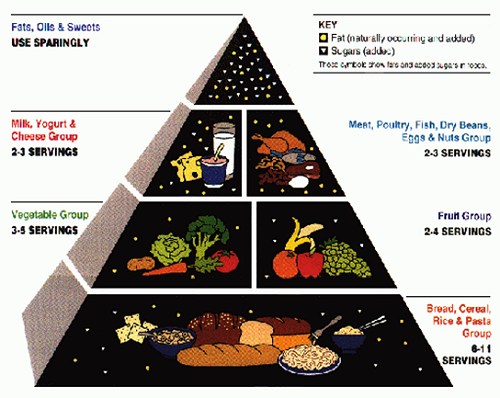 Eating a balance of healthy