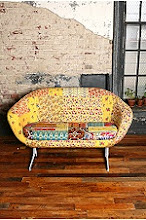 Urban Outfitters Alameda Patchwork Loveseat