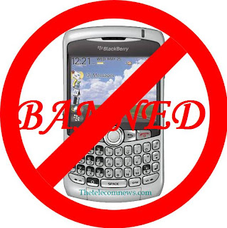 Ban on BlackBerry