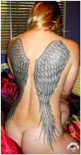 Angel Tattoo Designs Especially Angel Wings Tattoos With Image Female Back Piece Angel Wings Tattoo Picture 6