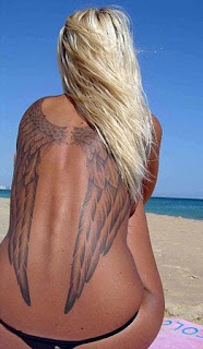 Angel Tattoo Designs Especially Angel Wings Tattoos With Image Female Back Piece Angel Wings Tattoo Picture 5