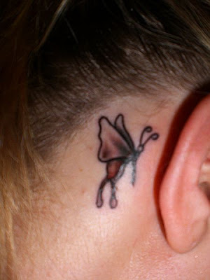 Nice Neck Tattoo Ideas With Butterfly Tattoo Designs With Image Neck 