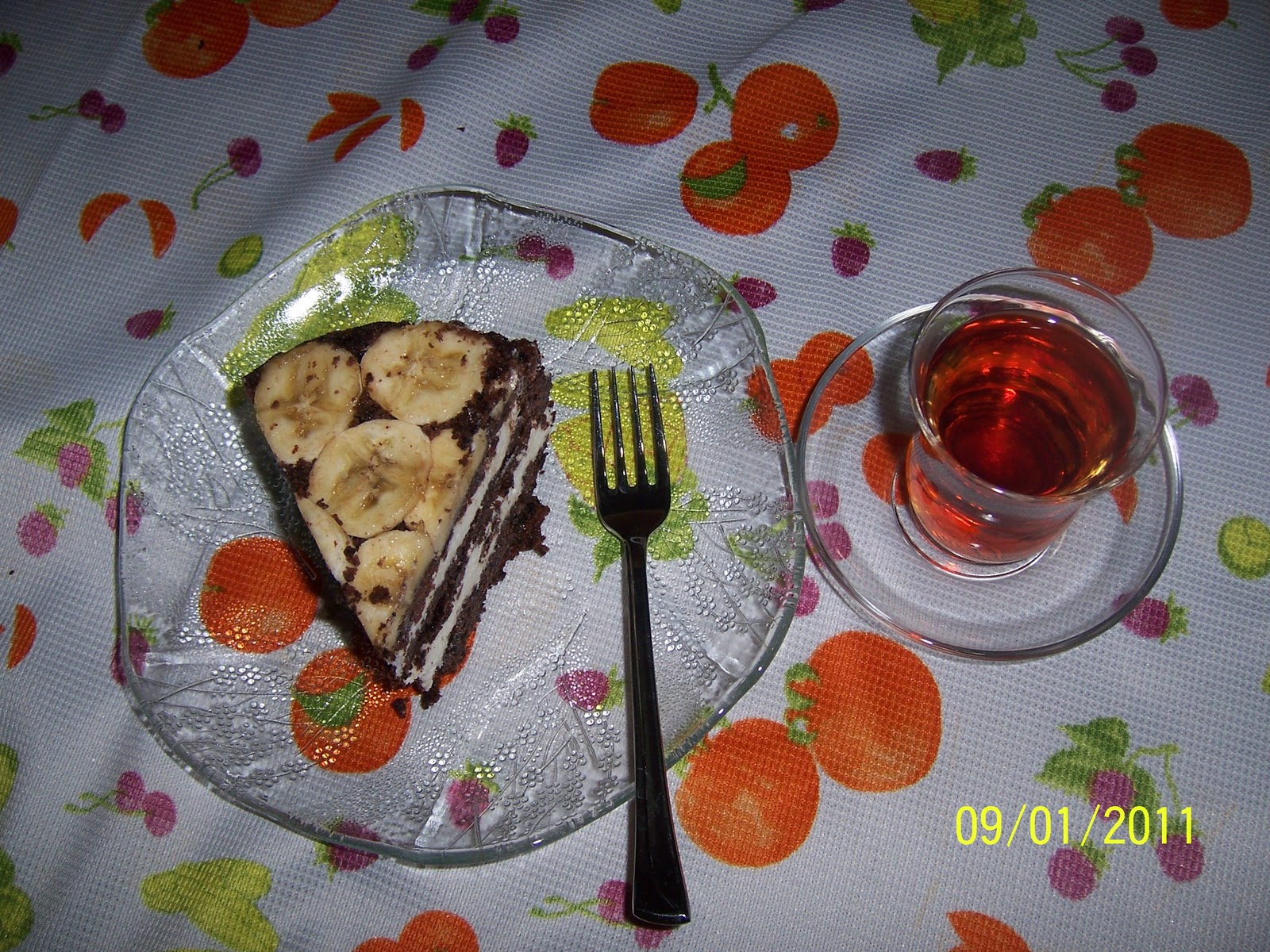 Yusufçuk Kuşu Muzlu Yaş Pasta