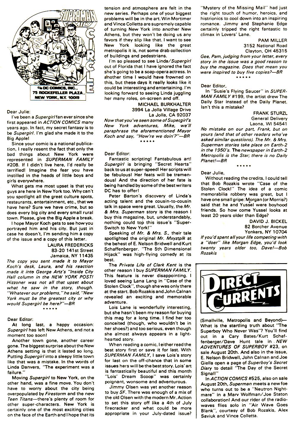 Read online The Superman Family comic -  Issue #212 - 2