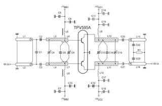 Broadband RF Amplifier For TV Transmitter 14W #1 | RF Circuits