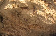 1000 – 2000 years old San-paintings near Murewa, Zimbabwe