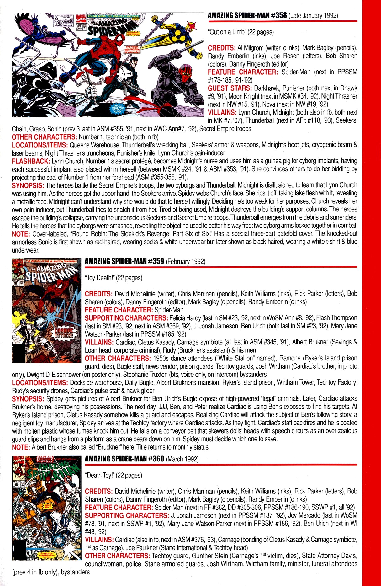 Read online Official Index to the Marvel Universe comic -  Issue #8 - 19