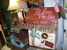 THE PALM TIKI BAR BIRDHOUSE
