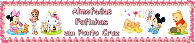 Almofadas Fofinhas em Ponto Cruz