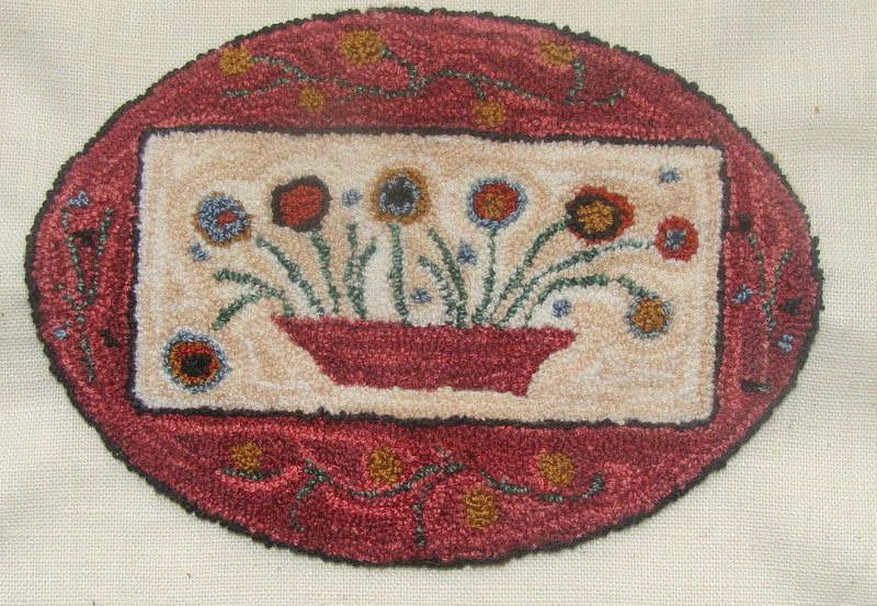 PUNCH NEEDLE in mininature PENNY RUG new punch needle rugs in etsy store