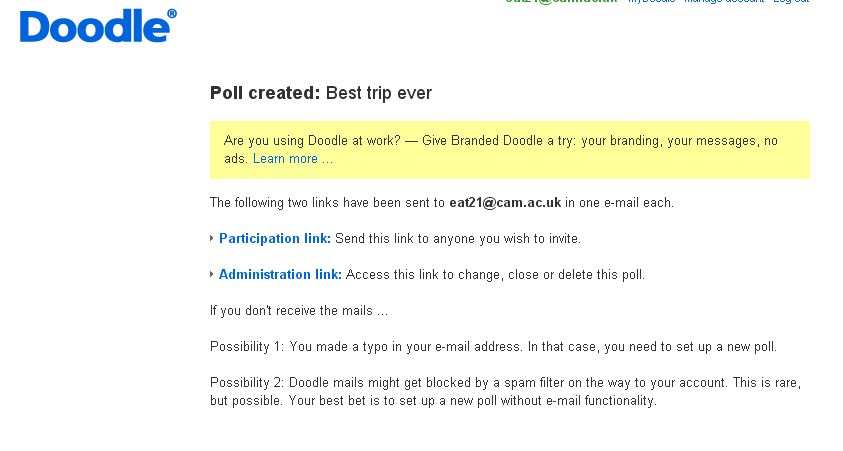 Yours Non Technically Doodle Meeting Scheduler Via Calendar